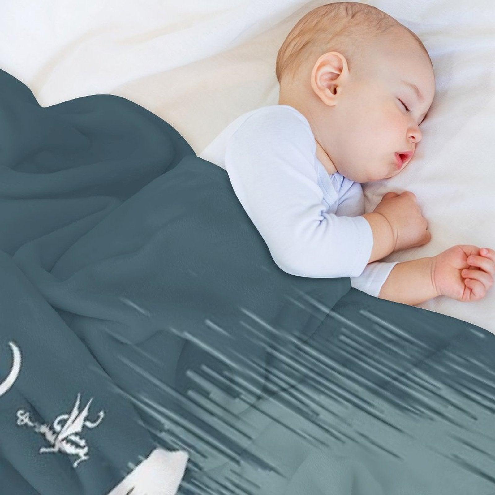Midnight Forest Mountain Path in The Style of J.R.R.Tolkien Throw Blanket