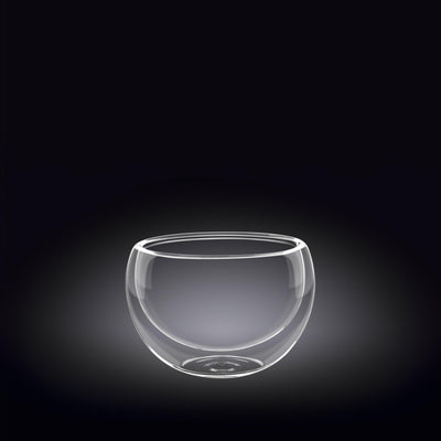 Double-Wall Vacuum Sealed Thermo Glass Bowl 6.8 Fl Oz | 200 Ml