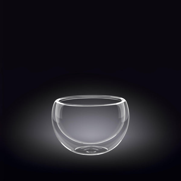 Double-Wall Vacuum Sealed Thermo Glass Bowl 6.8 Fl Oz | 200 Ml