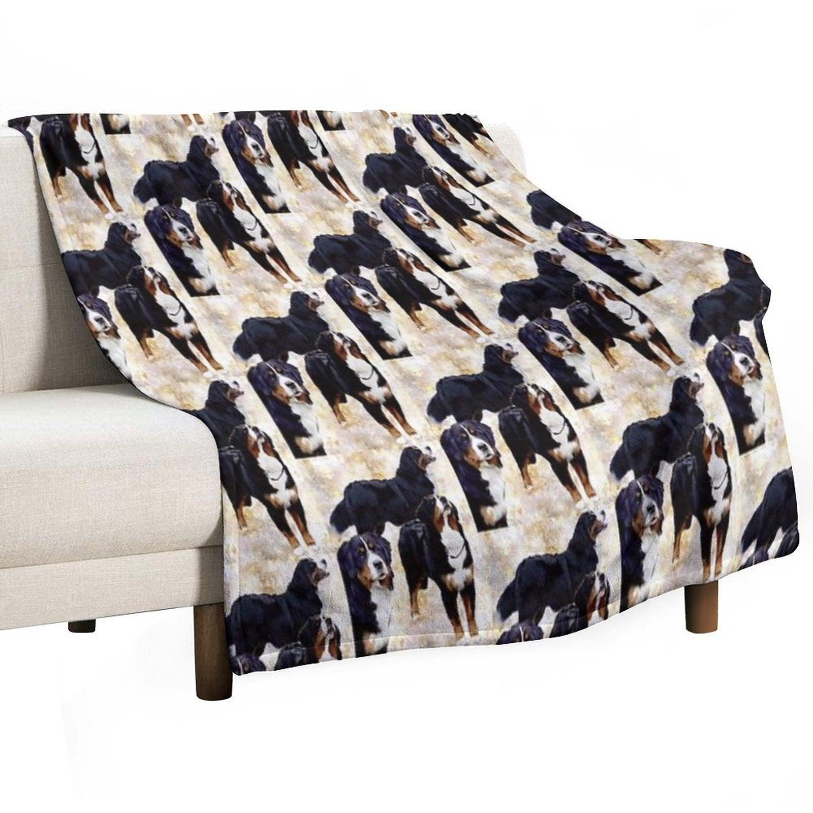 Bernese Mountain Dog Throw Blanket