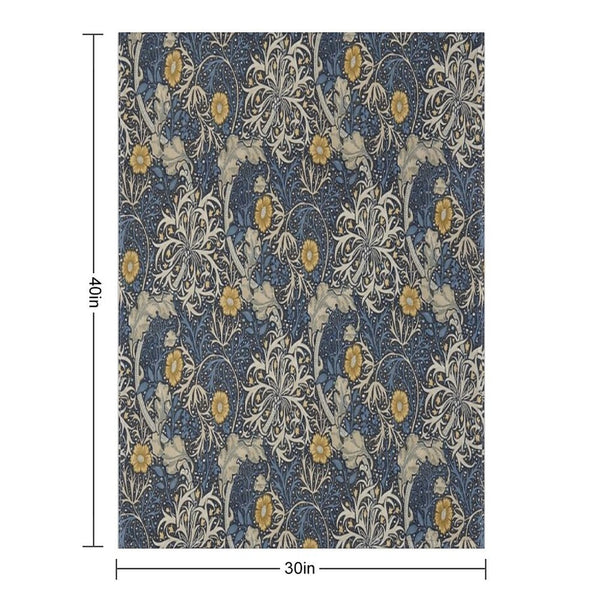 William Morris Seaweed Gift-ready Throw Blanket