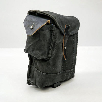 Cold War: Directly sourced original Russian items. Issued - Soviet Marines' black 4 - compartment AK mag pouch.