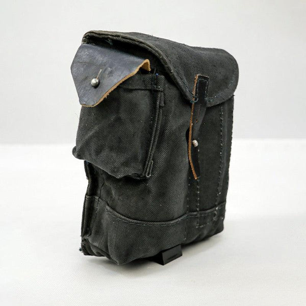 Cold War: Directly sourced original Russian items. Issued - Soviet Marines' black 4 - compartment AK mag pouch.