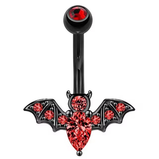 Navel Ring Creative Bat Bee Navel Buckle Navel Ring Body Piercing Jewelry