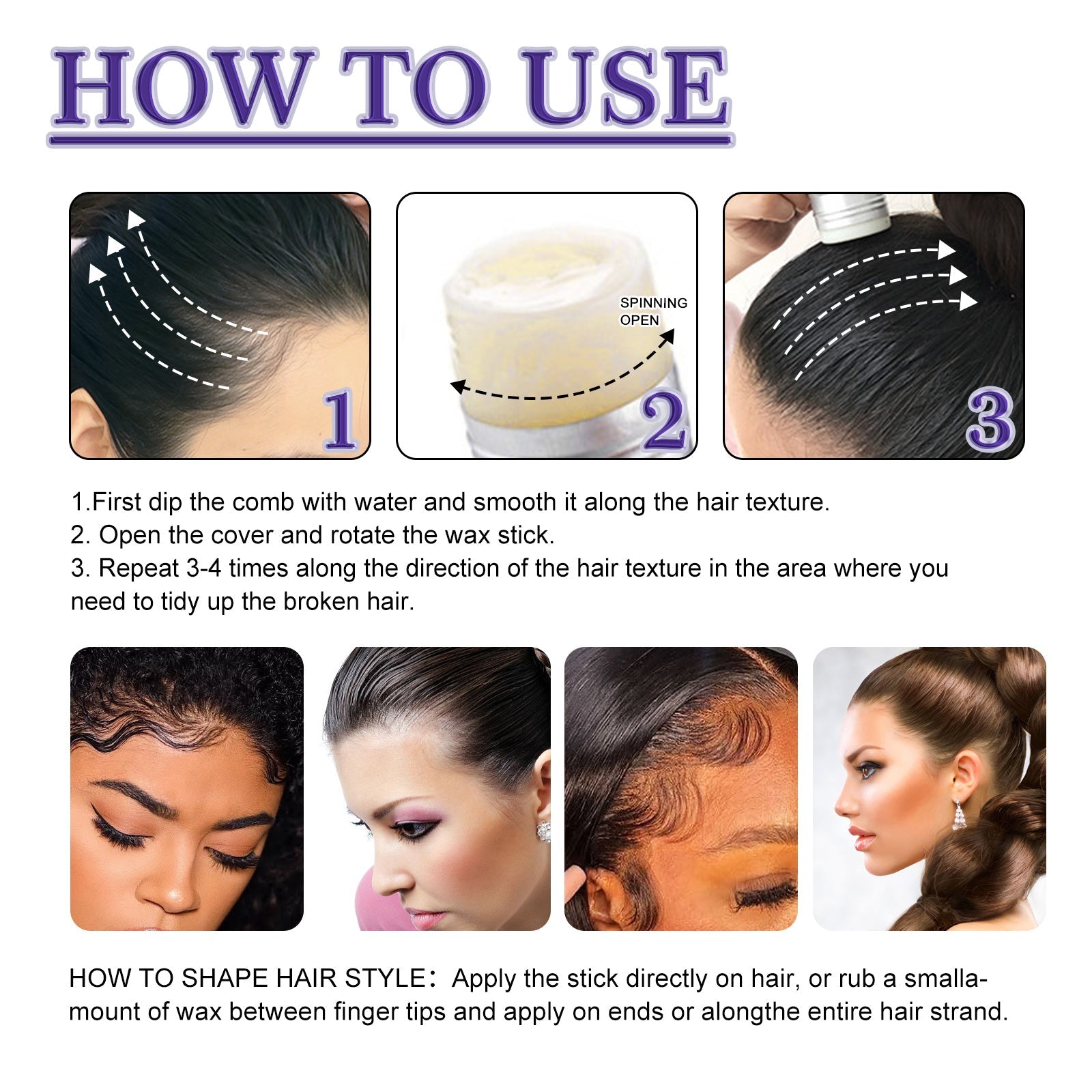 Hair Wax Rod, Hair Shredder Hair Wax Rod Small Hair Shredder Hair Shredder Hair Styling And Finishing Cream