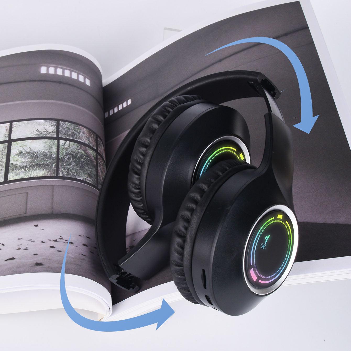 Head mounted Bluetooth earphones, wireless Bluetooth earphones, foldable