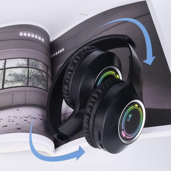Head mounted Bluetooth earphones, wireless Bluetooth earphones, foldable