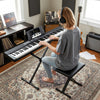 88-Key Electric Piano Keyboard with Adjustable Stand and  Portable Bag-Black