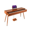88-Key Graded Hammer Action Weighted Keyboard with Push-pull Drawer-Brown - Brown