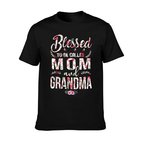 Blessed To Be Called Mom And Grandma Floral Mother's Day T-Shirt