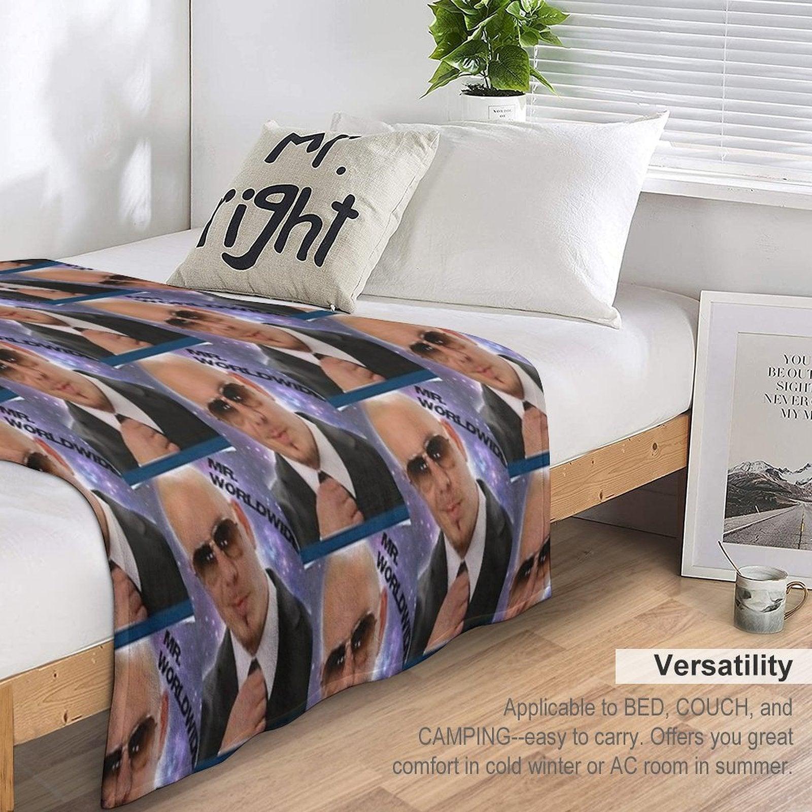 Mr Worldwide Throw Blanket