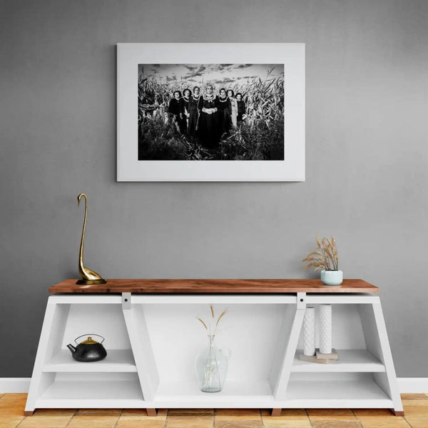 Limited Edition numbered and signed. Cornfield, Thrace | Black-and-white wall art photography from Greece
