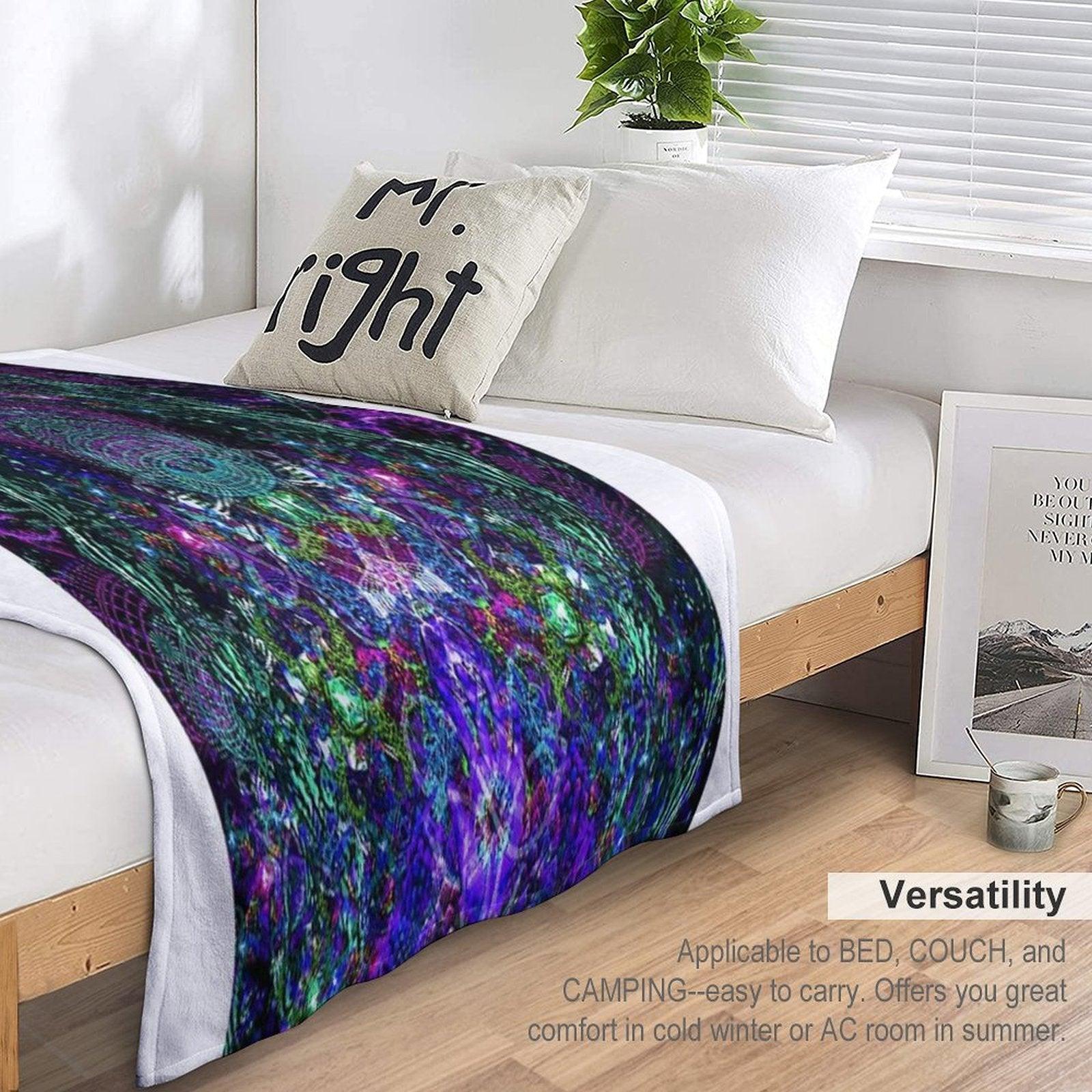 Hands To The Cosmos Throw Blanket