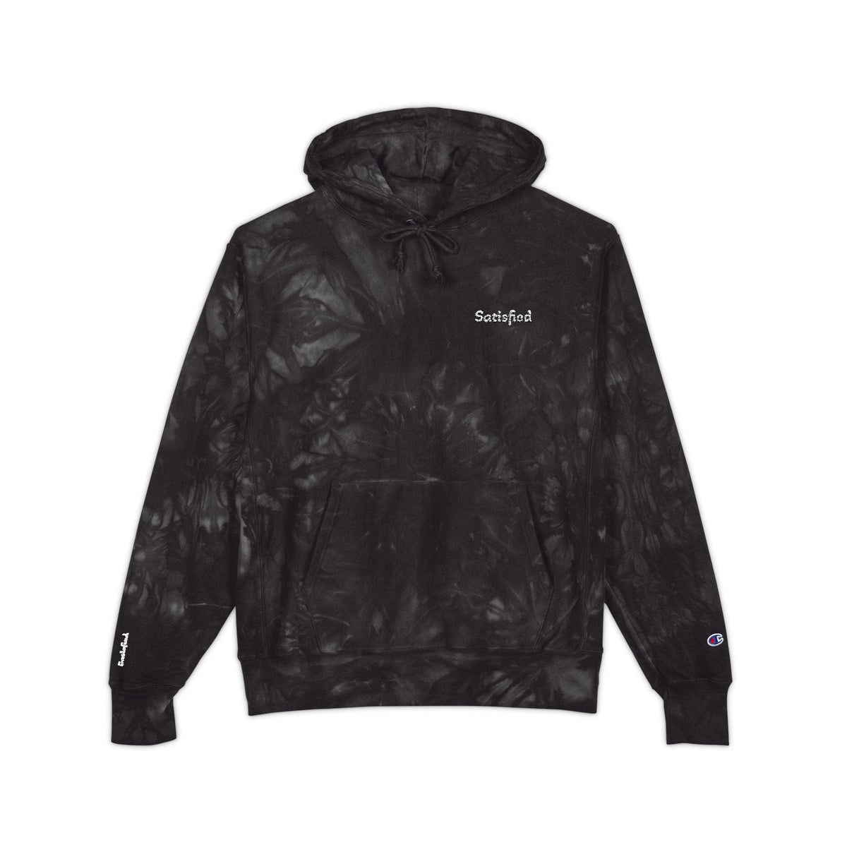 Tie-Dye Champion Hoodie - Cozy and Stylish Unisex Embroidered Sweater
