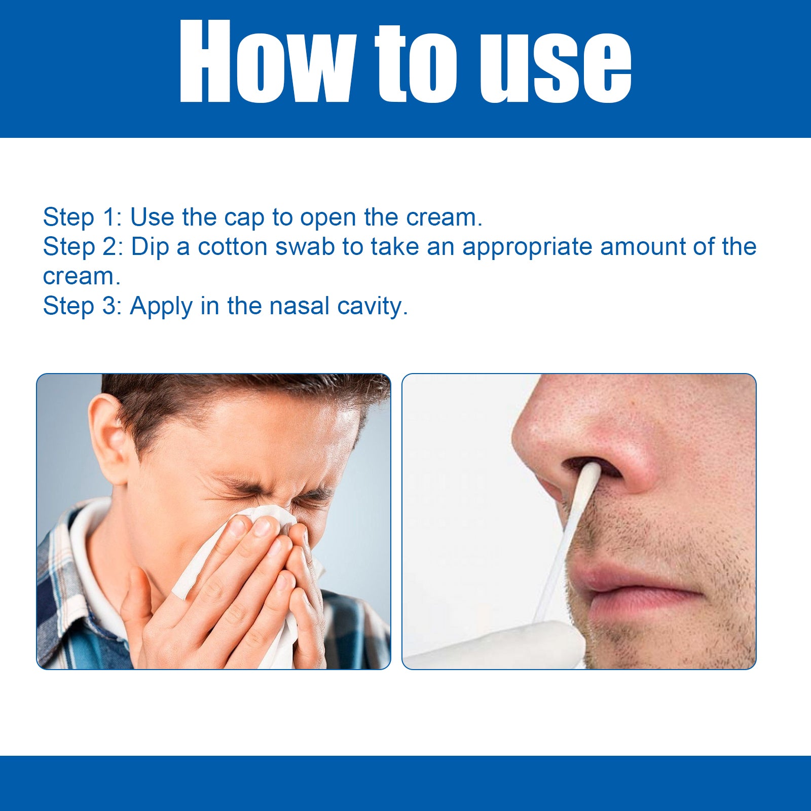Nose Care Cream Relieves Stuffy, Runny Nose Discomfort Cleansing And Soothing Nose Care Cream