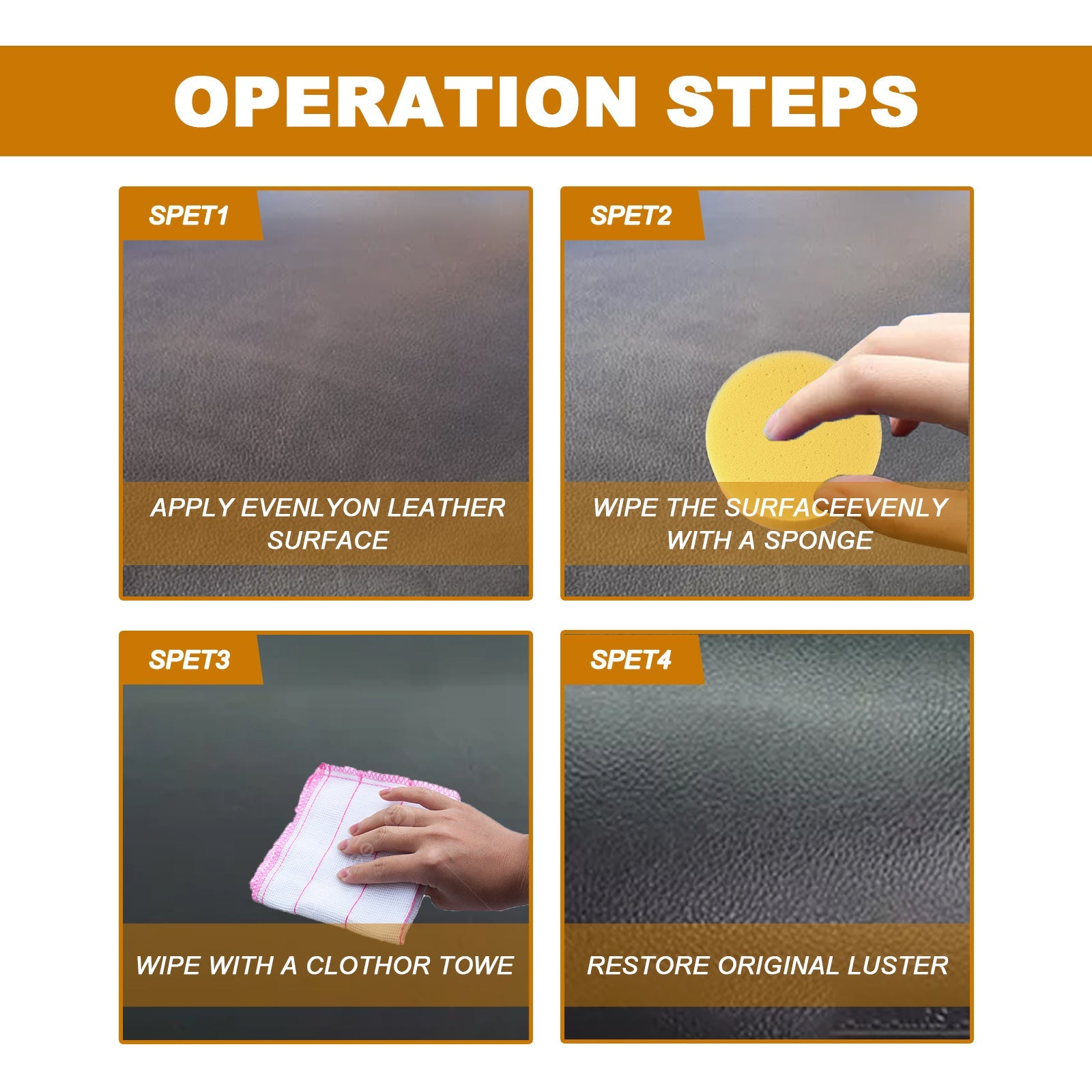 Leather Care Wax Car Seat Furniture Sofa Leather Shoes Care Refurbishment Maintenance Portable Care