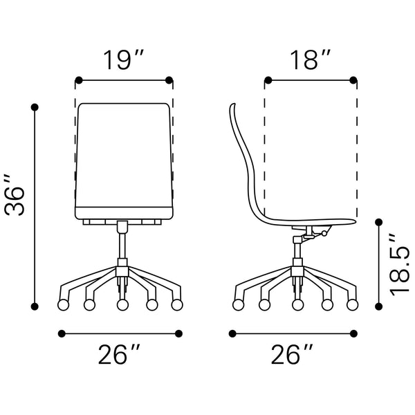 Glider Conference Chair Taupe