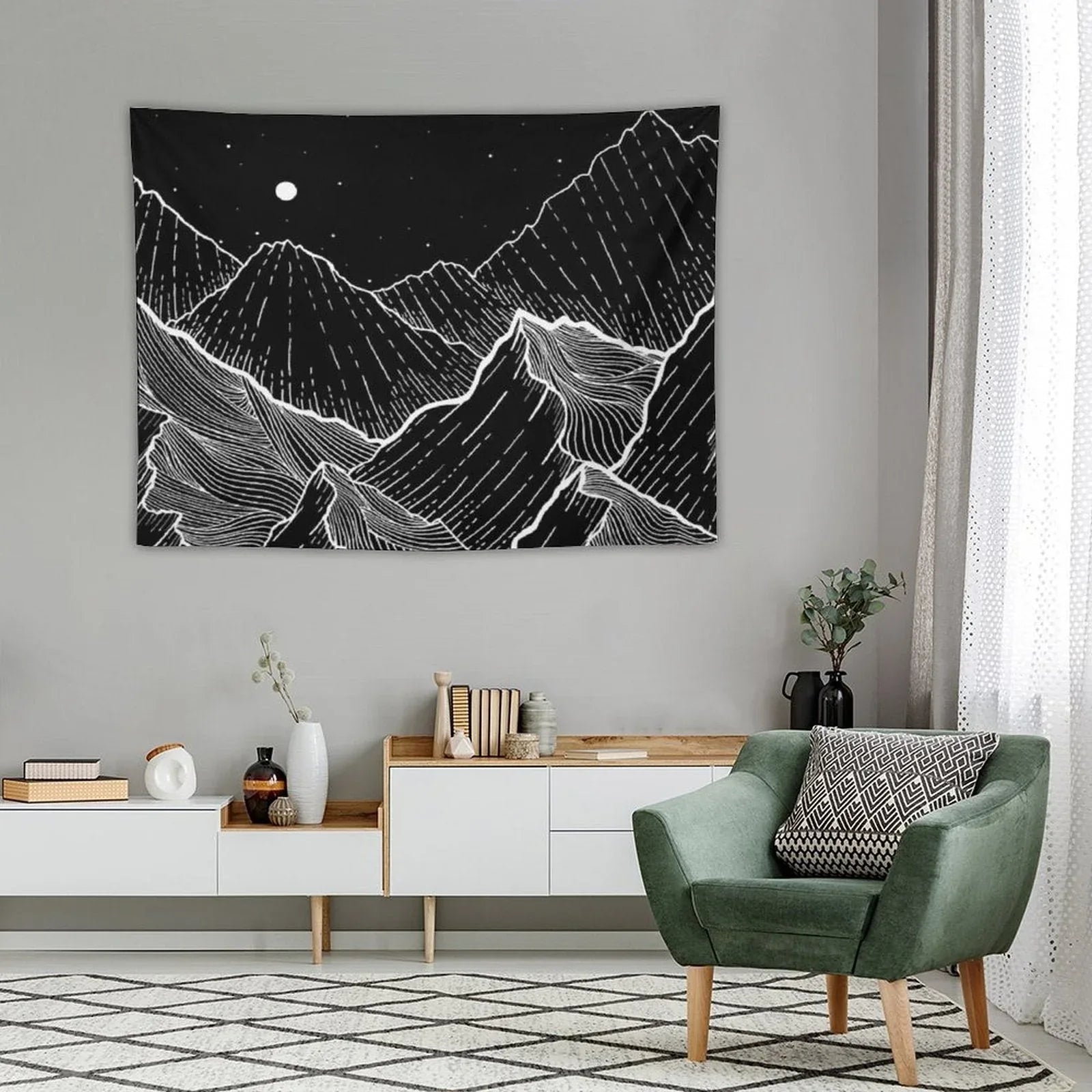 Sea Mountains Tapestry