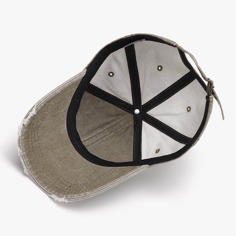 Distressed Washed Adjustable Baseball Cap for All Seasons