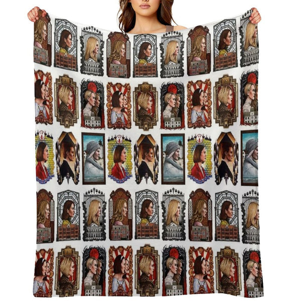 The Queen of Horror Story Shrink-resistant Throw Blanket