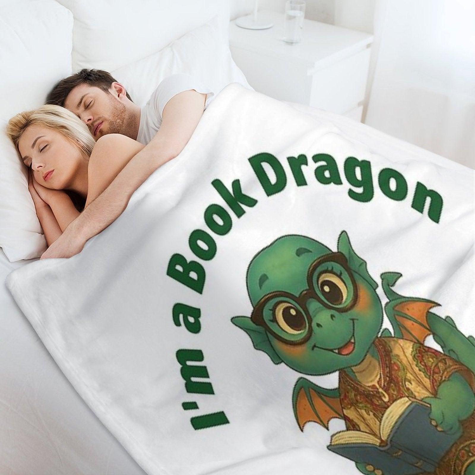 I'm A Book Dragon, Not A Worm Generic Throw Blanket
