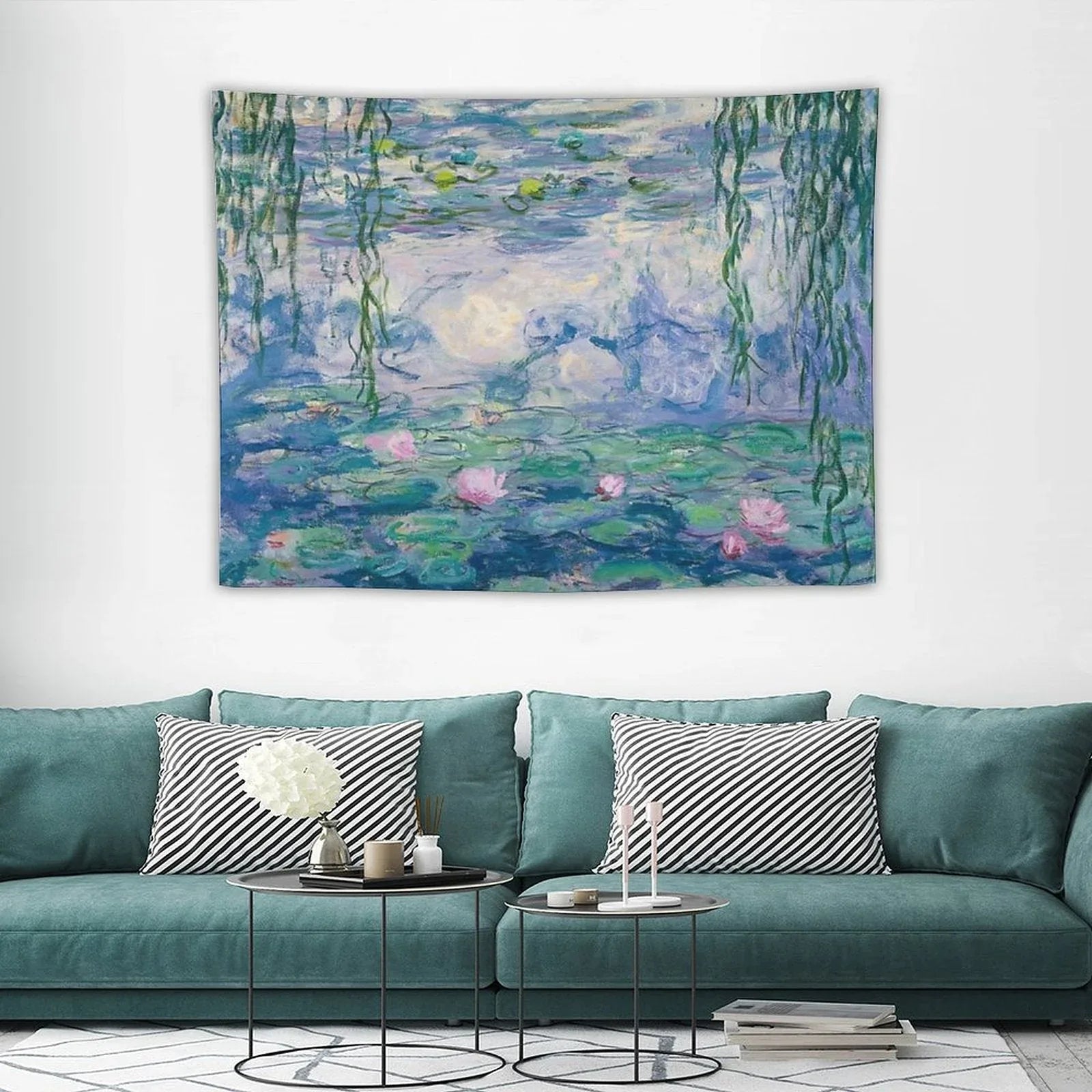 Water Lilies Claude Monet Fine Art Tapestry