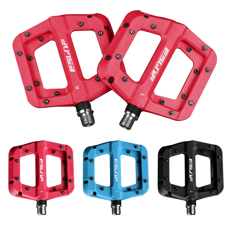 Nylon Fiber Bearing Anti-Skid Wide-Faced Pedal Dead Fly Mountain Peilin Bicycle Pedal