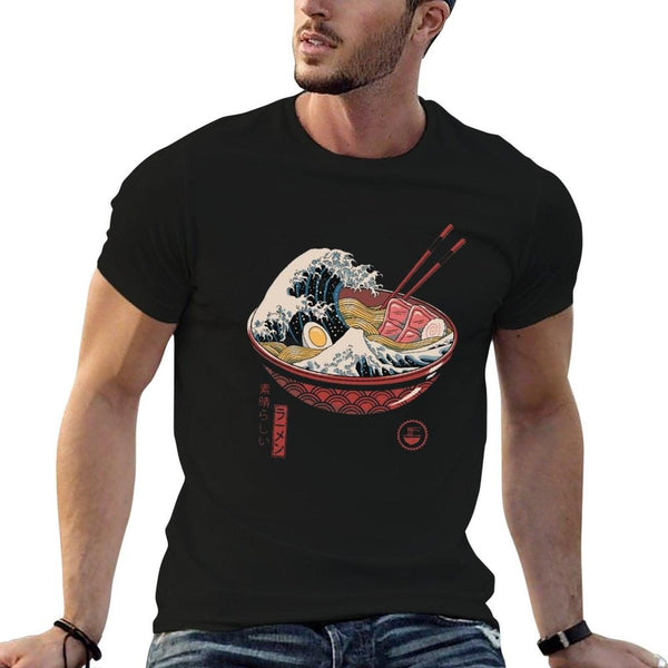 Great Ramen Wave  Slim-fit Cut T-Shirt
