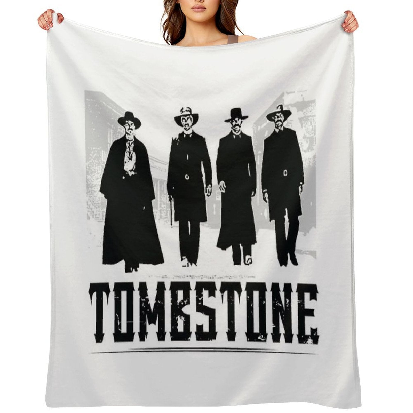 MOVIES TOMBSTONE BLACK Anti-pilling Throw Blanket