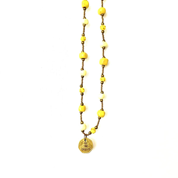 Be the Change Ceramic Necklace