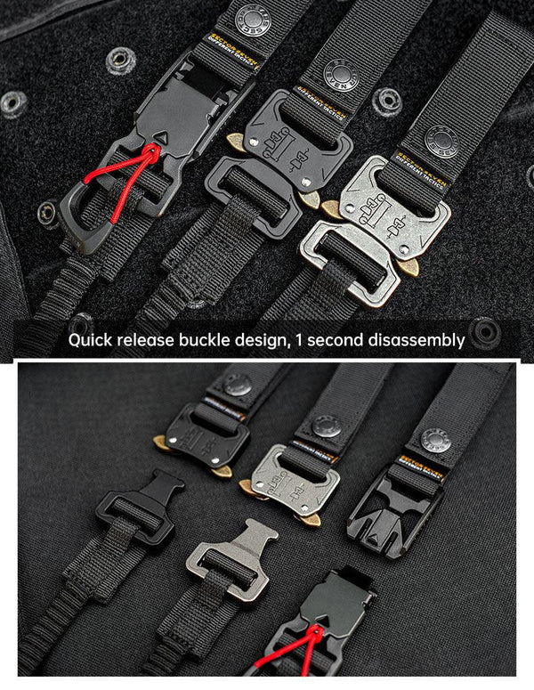 Func. tool rope, equip. tools, phone anti-loss hooks, bag & pant dec. ropes