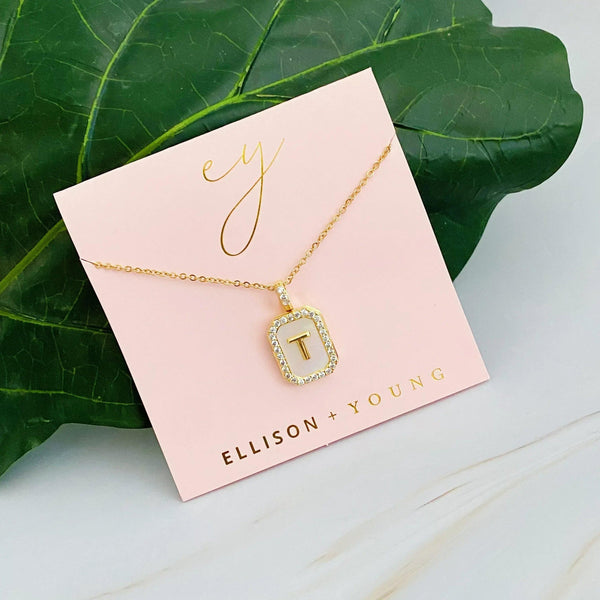Initial Deco Open Locket Pendant Necklace - Gifts for You 'n Me