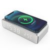 Wireless charging time display thermometer alarm clock wireless charging - silvery