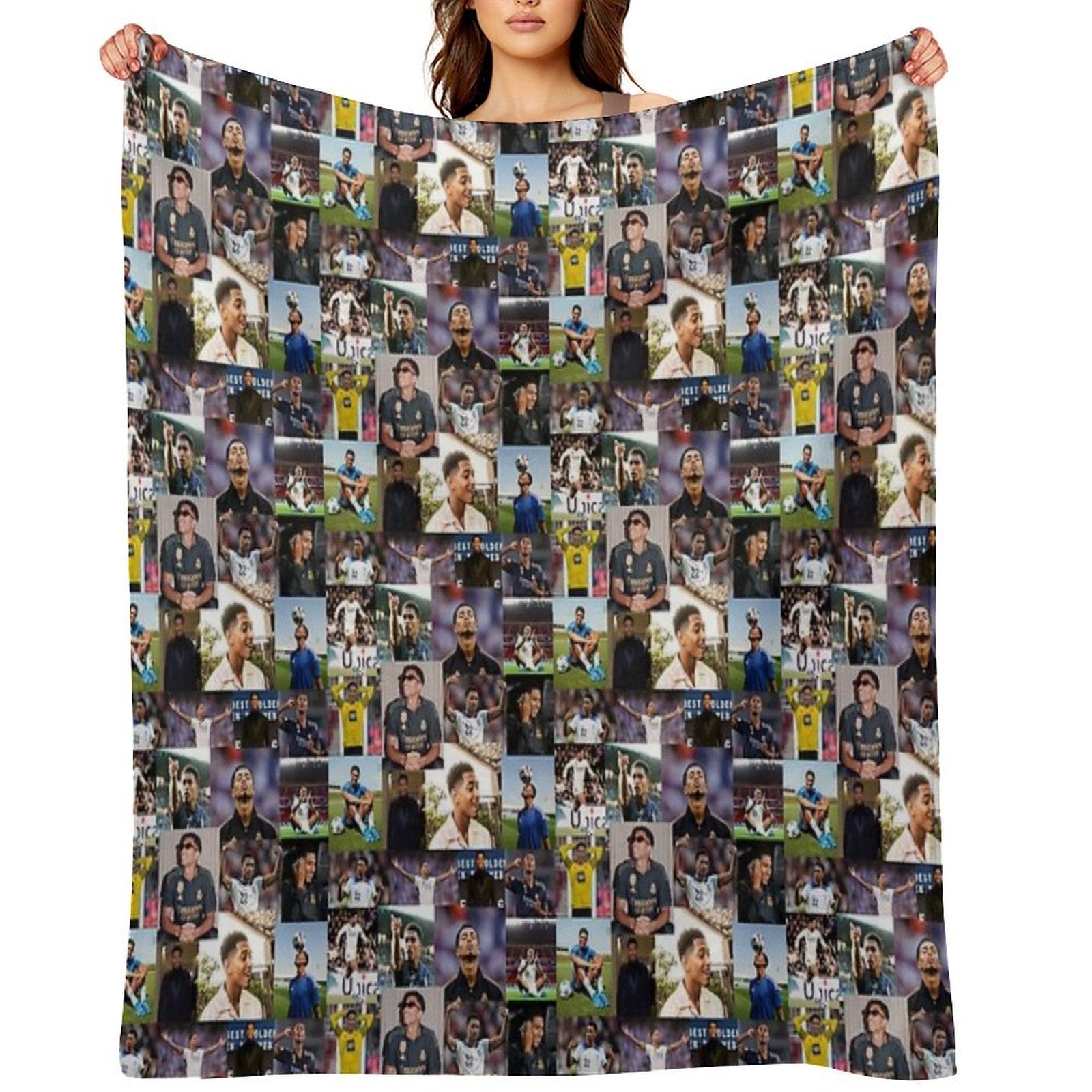 Jude Bellingham Collage Comfort Throw Blanket