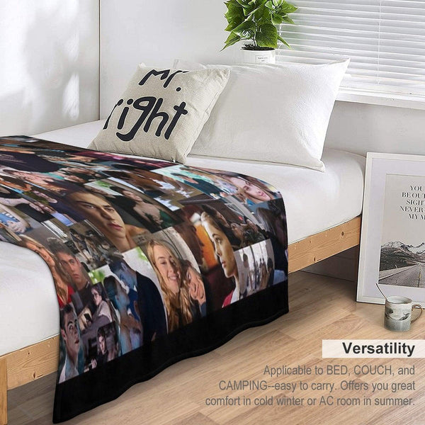 After Collage Throw Blanket