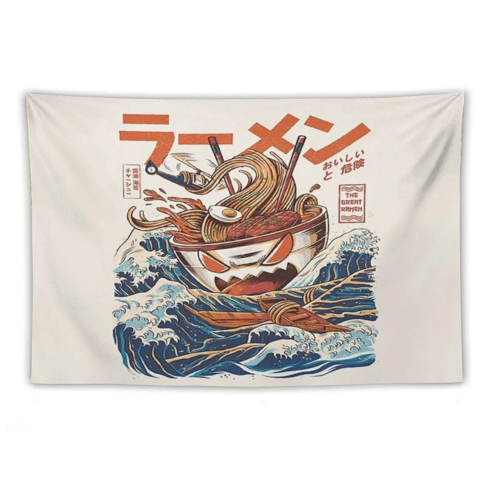The Great Ramen Off Kanagawa Tapestry