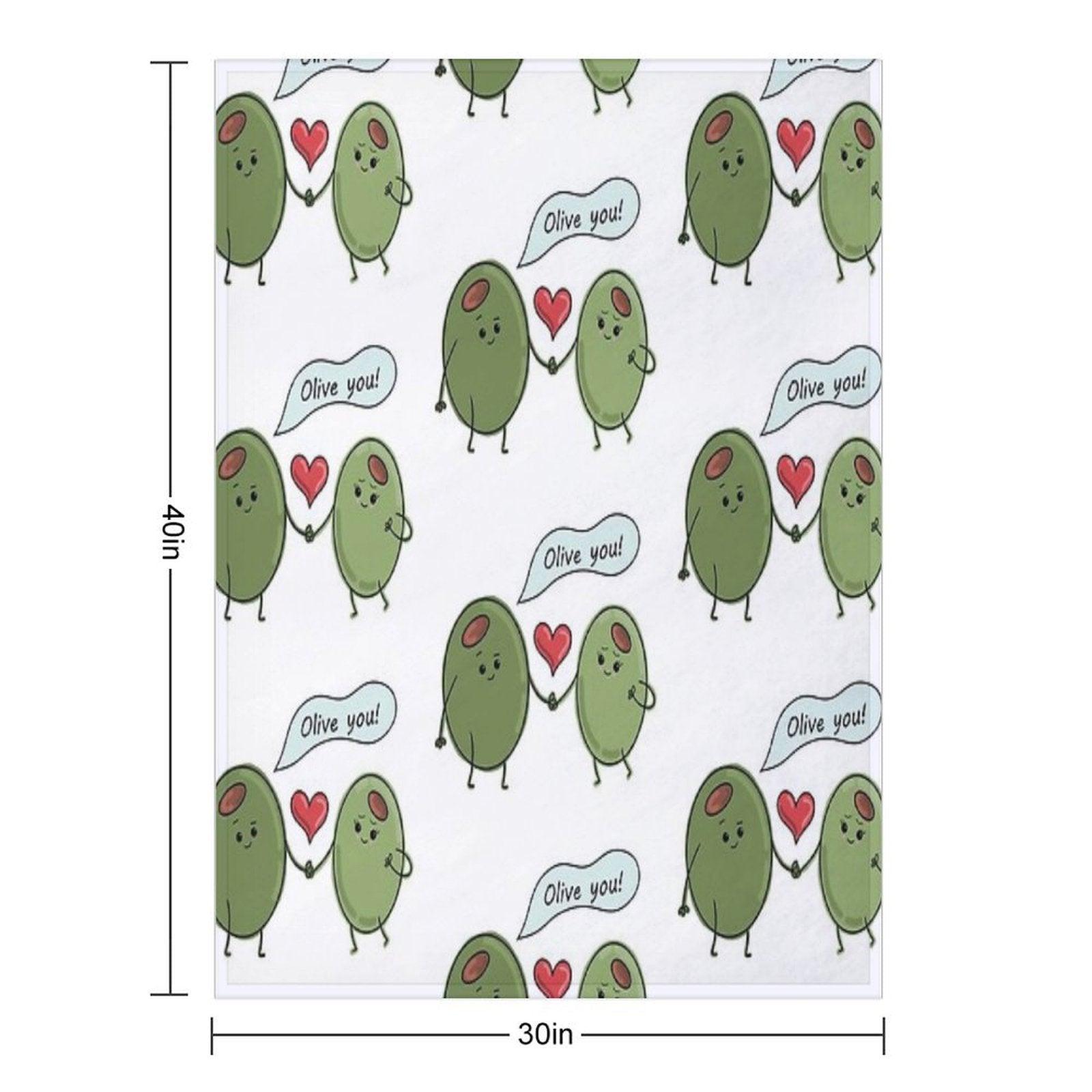 Olive You! Throw Blanket