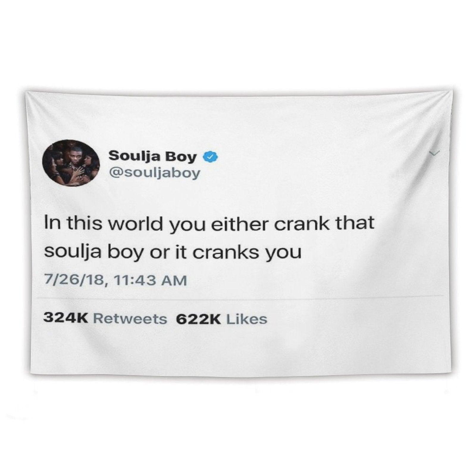 Soulja Boy Tweet Tapestry