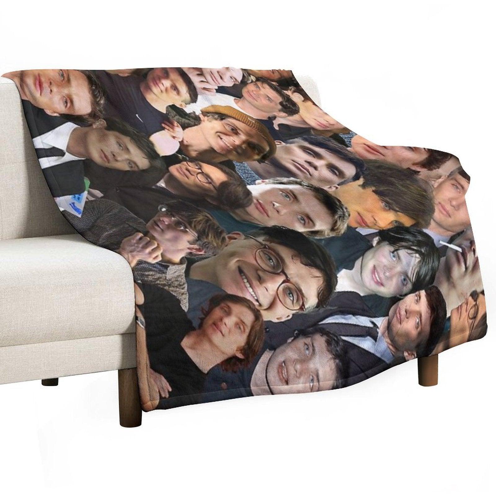 Cillian Murphy Photo Collage Throw Blanket