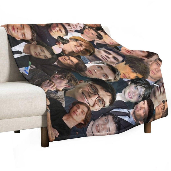 Cillian Murphy Photo Collage Throw Blanket