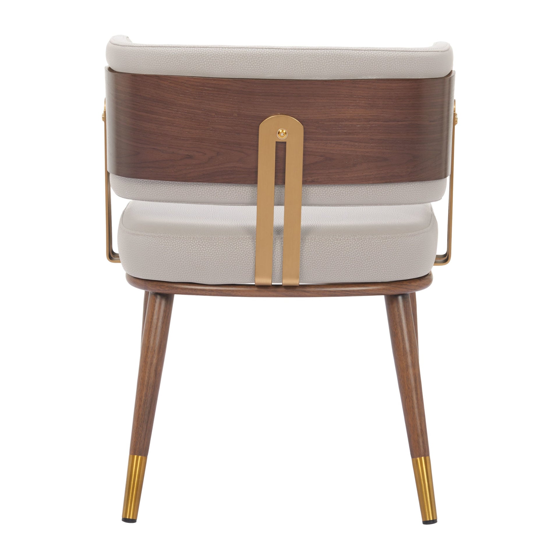 Brew Dining Chair Beige & Walnut