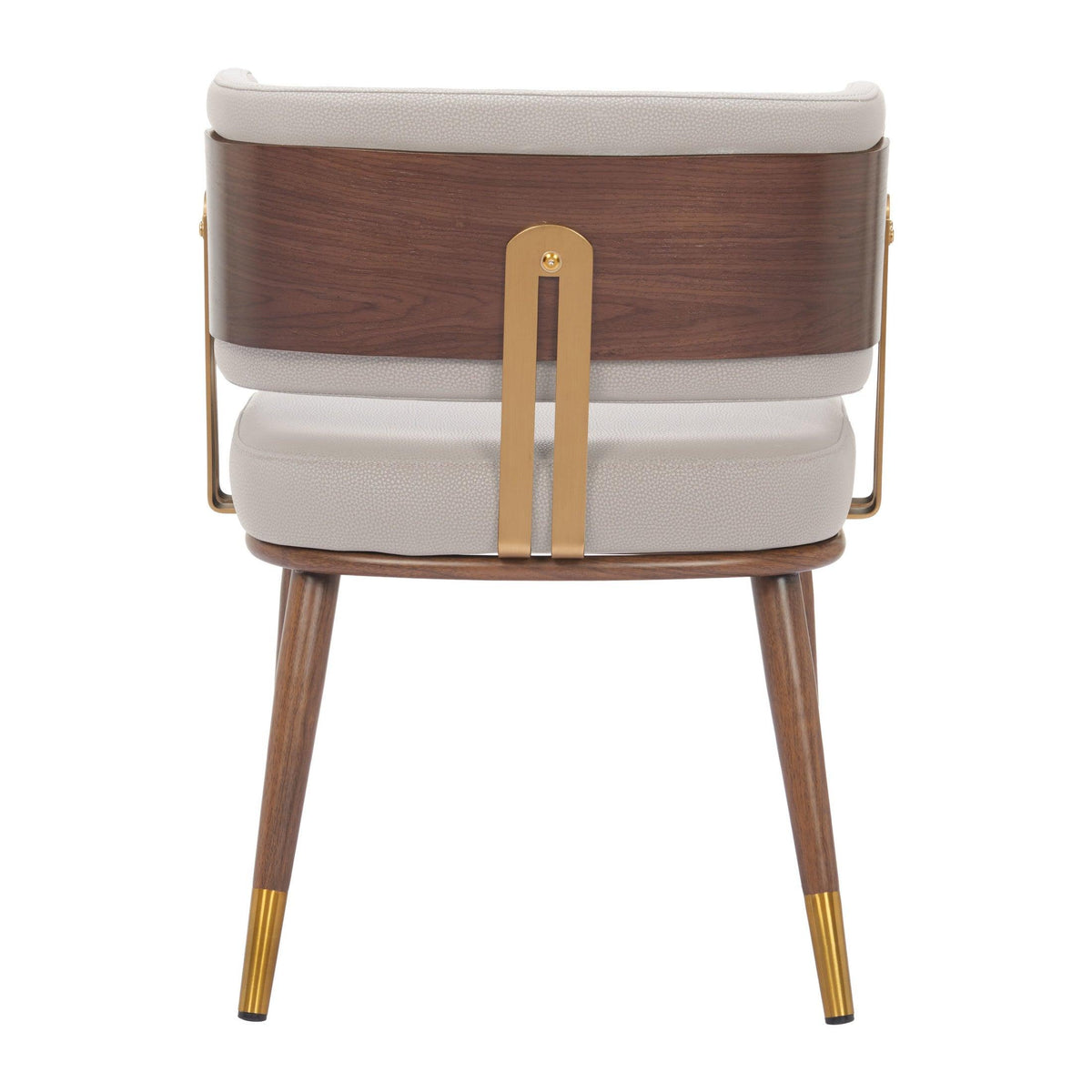Brew Dining Chair Beige & Walnut
