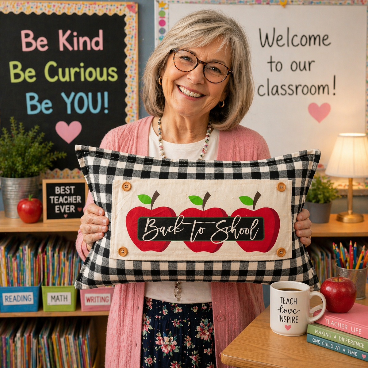 PANEL ONLY: RECTANGLE Fall, Autumn; BACK TO SCHOOL