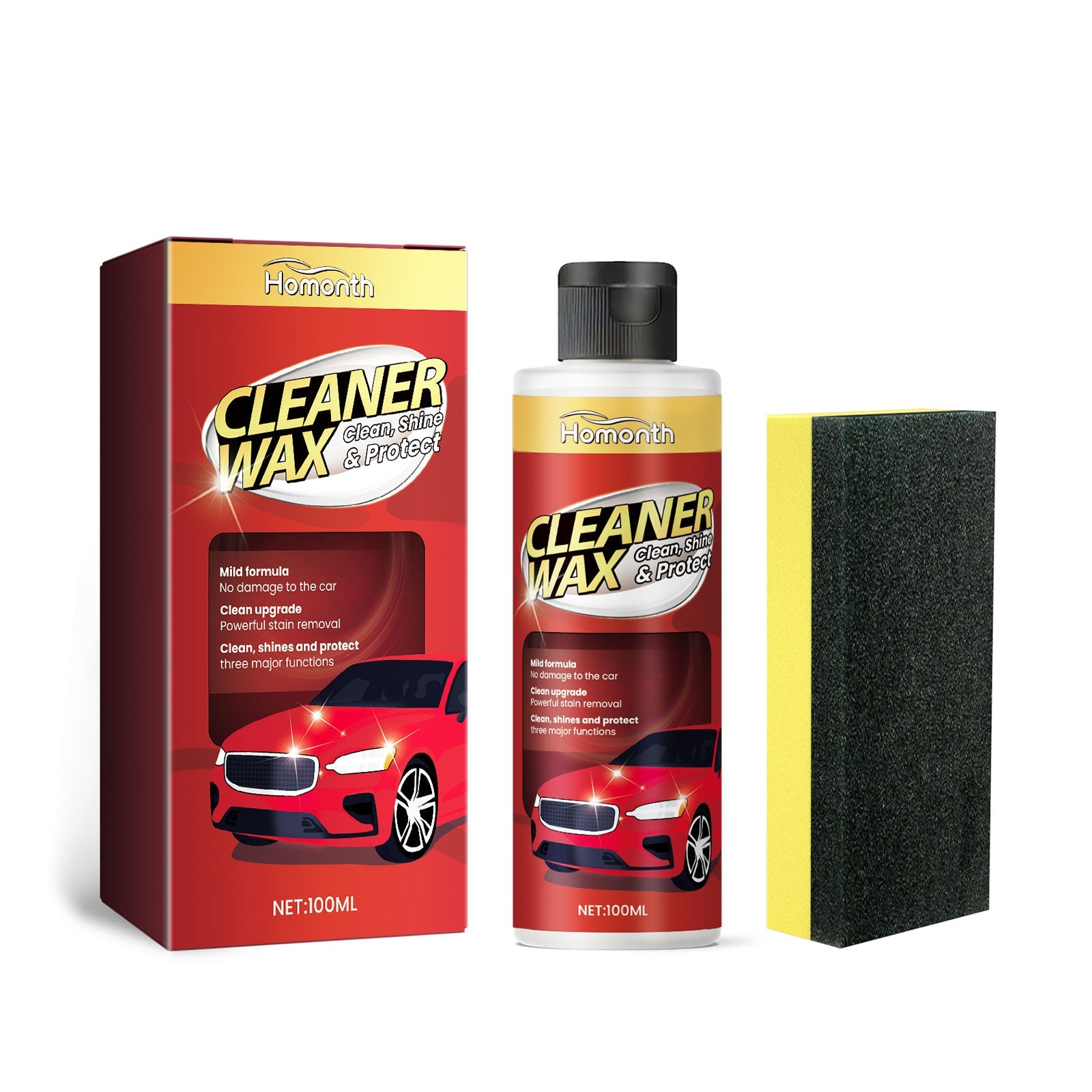 Car Scratch Protectant, Car Paint Scratch Repair Maintenance Clean Stains Refurbish Coating Agent
