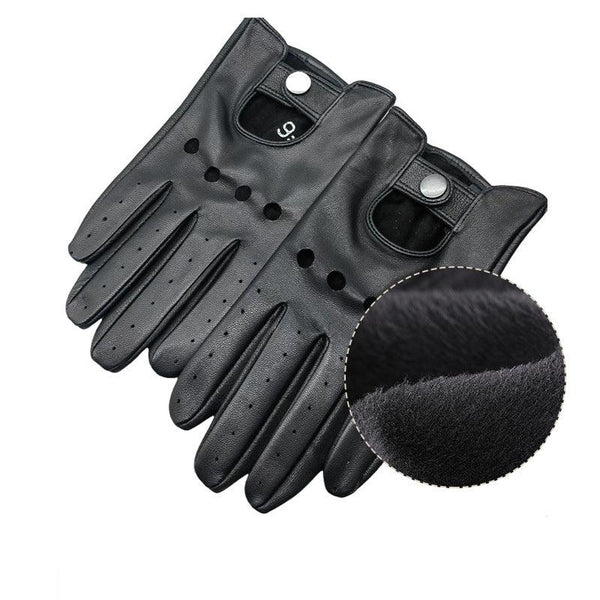 Men's leather gloves anti slip sports driving and outdoor cycling leather gloves