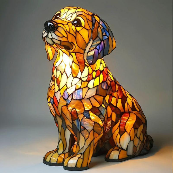 Animal resin LED night light, a cute bedside lamp for living rooms and bedrooms.