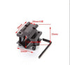 Single sided butterfly clamp pipe clamp universal clamp low seat K185k186 fixed clip clip 8 word clamp - Black