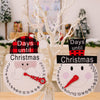 Christmas decorations Christmas plaid hat old man hat snowman pointer wooden calendar