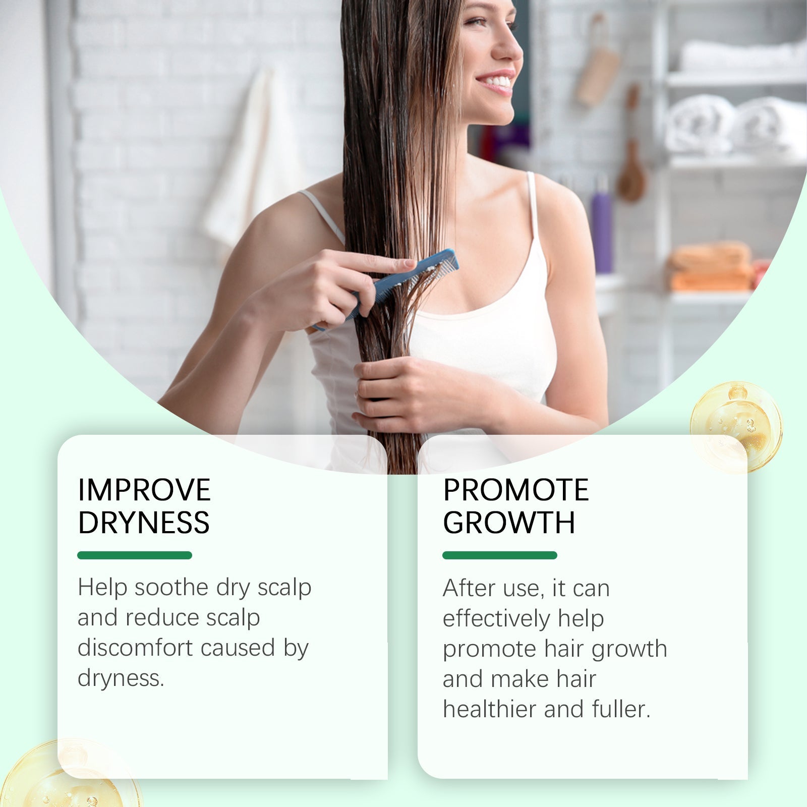 Herbal Hair Care Oil Gently Cleans And Moisturizes Dry And Split Hair And Nourishes Hair