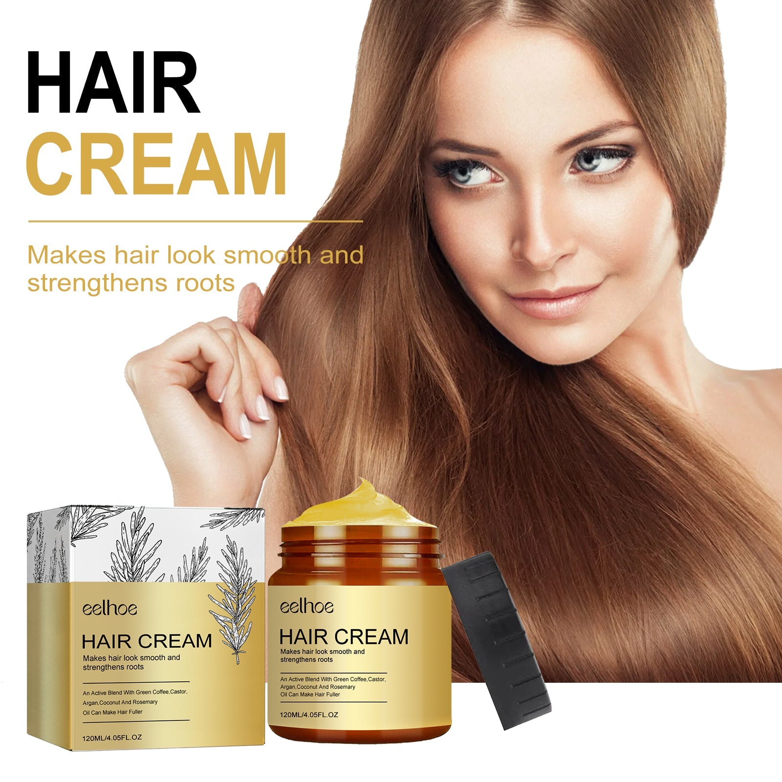 Hair Cream, Moist Soft Repair With Prevent Hair Flexible Hair Thick Hair Hair Care Cream